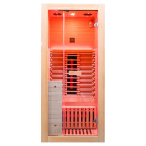 MO-B1FS Sauna na podczerwień z kamieniem solnym 90X90X200CM